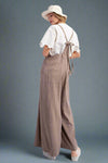 Checkered Jumpsuit - Mushroom