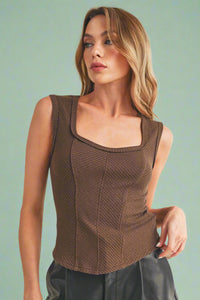 Adelle Tank - Brown