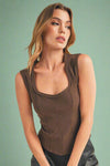 Adelle Tank - Brown