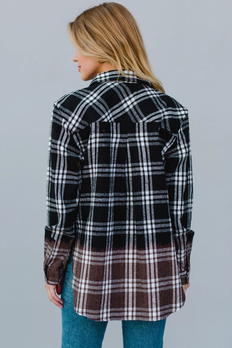 Black & White Plaid Flannel
