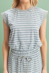 Striped Top - Gray