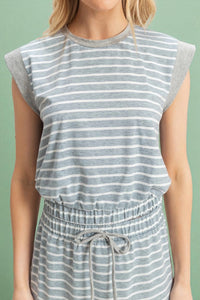 Striped Top - Gray