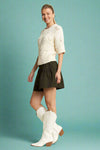 Ruched High Waist Shorts Charcoal