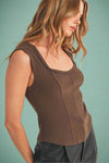 Adelle Tank - Brown