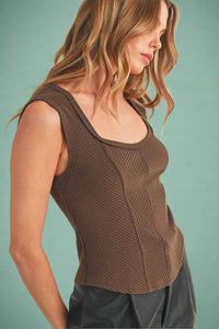 Adelle Tank - Brown