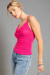 Mesh 90's Tank - Hot Pink