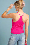 Mesh 90's Tank - Hot Pink