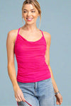 Mesh 90's Tank - Hot Pink
