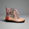 Chelsea Paisley Lace up Bootie - Camel