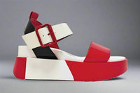 Wonder Wedge Sandal - Red