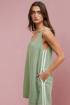 Scoop Neck Shift Dress - Sage