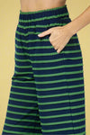 Scallop Stripe Pant - Navy