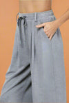 Pleated Sweater Trouser - Grey