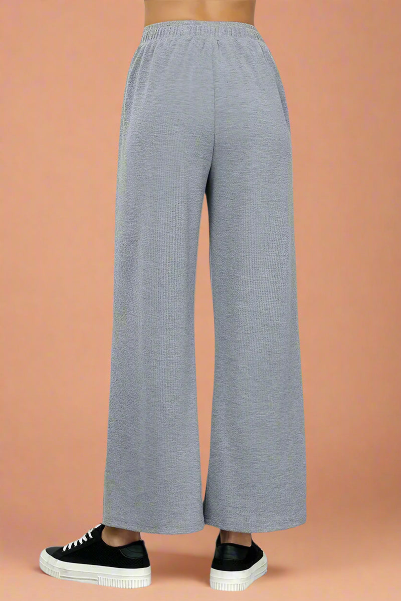 Pleated Sweater Trouser - Grey