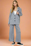 Pleated Sweater Trouser - Grey