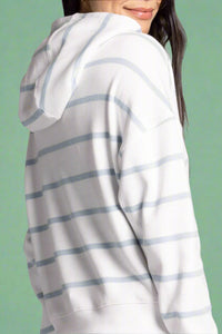 Avalon Essential Striped Hoodie - Blue