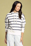 Avalon Essential Striped Hoodie - Navy