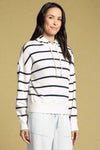 Avalon Essential Striped Hoodie - Navy