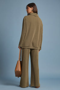 Lavish Elastic Pants - Olive