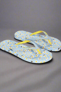 Women's Daisies Flip Flops & Mesh Bag Set