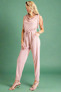 Tie Strap Romper - Mauve