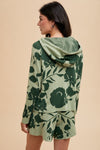 Flower Pattern Sweater Shorts