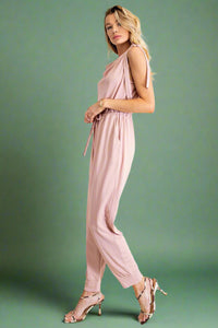 Tie Strap Romper - Mauve