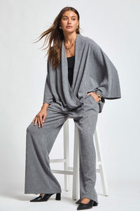 Boundless Cross Over Top - Grey