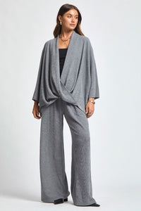 Boundless Cross Over Top - Grey