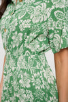 Floral Leaf Overall - Green