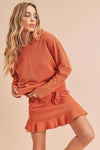 Daria Ruffle Skirt - Orange