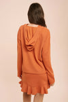 Daria Ruffle Skirt - Orange