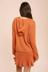 Daria Ruffle Skirt - Orange