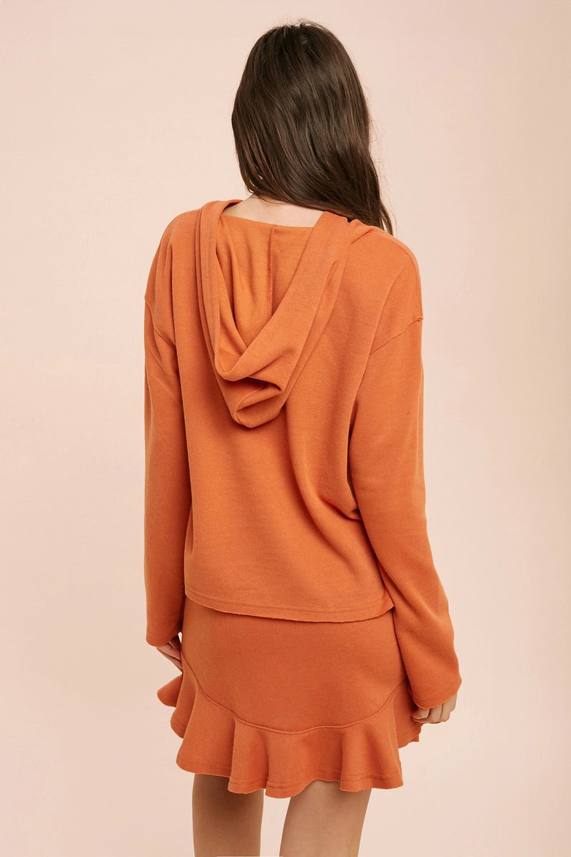 Daria Ruffle Skirt - Orange