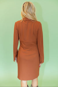 Ponte 3 Button Dress - Sienna