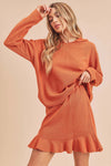 Daria Ruffle Skirt - Orange
