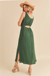 Darci Open Back Dress - Emerald