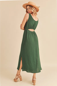 Darci Open Back Dress - Emerald
