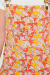 Wild Mushroom Print Overall - Red