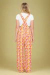 Wild Mushroom Print Overall - Red
