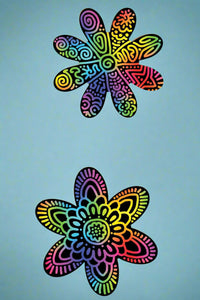 Scratch Art Set - Flowers