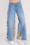 Boho Paneled Flare Jeans
