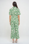 Floral Leaf Overall - Green