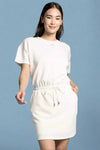Millie Tie Waist Dress - White