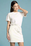 Millie Tie Waist Dress - White