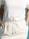 Millie Tie Waist Dress - White