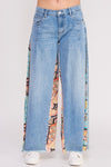 Boho Paneled Flare Jeans