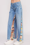 Boho Paneled Flare Jeans