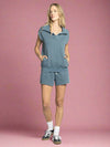 Olson Collared V-Neck - Blue Mirage