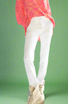 Paint Splatter Carpenter Pant - White